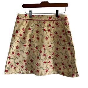 Allyson Whitmore AW Golf Yellow Floral Skort‎ - Size 10